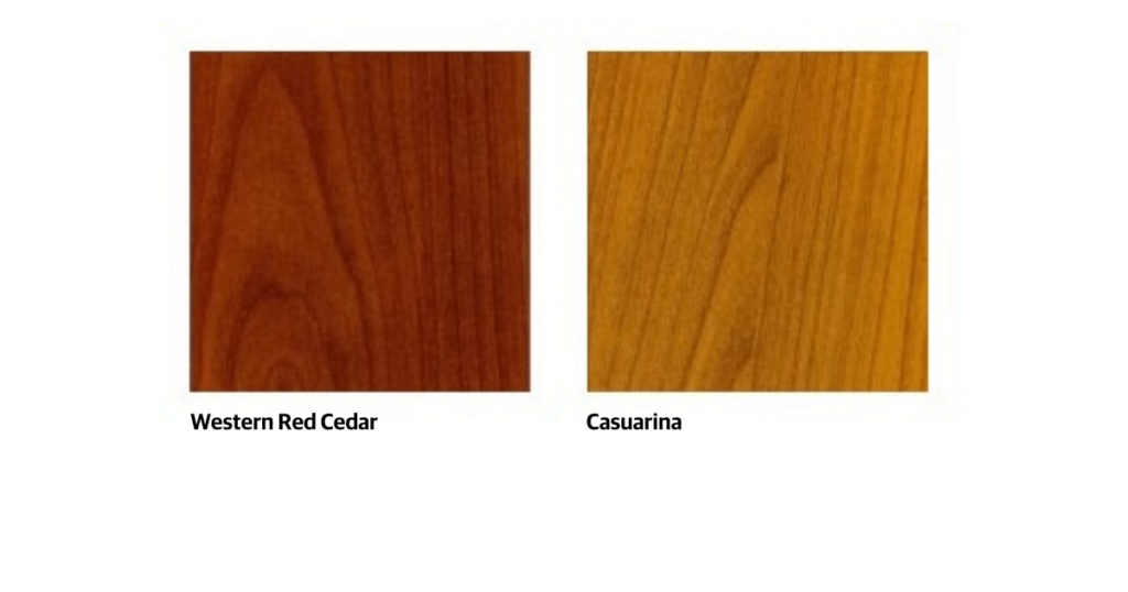 Woodgrain colour samples